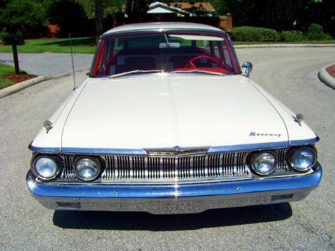 Knight White Mercury Monterey Commuter Station Wagon.  Click to enlarge.