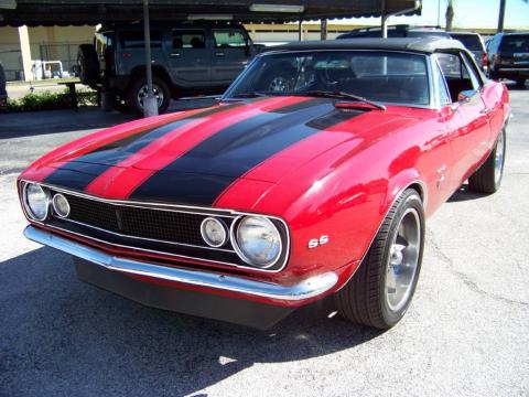 Bolero Red Chevrolet Camaro SS Convertible.  Click to enlarge.