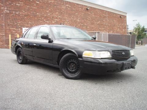 Black Ford Crown Victoria Police Interceptor.  Click to enlarge.