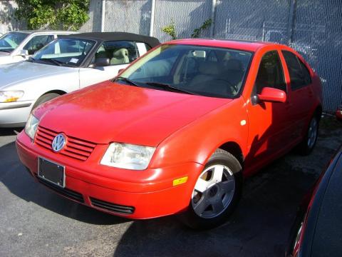 Tornado Red Volkswagen Jetta GLS Sedan.  Click to enlarge.