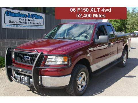 Dark Toreador Red Metallic Ford F150 XLT SuperCab 4x4.  Click to enlarge.