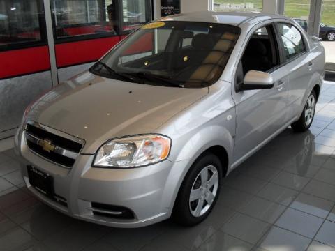 Cosmic Silver Chevrolet Aveo LS Sedan.  Click to enlarge.