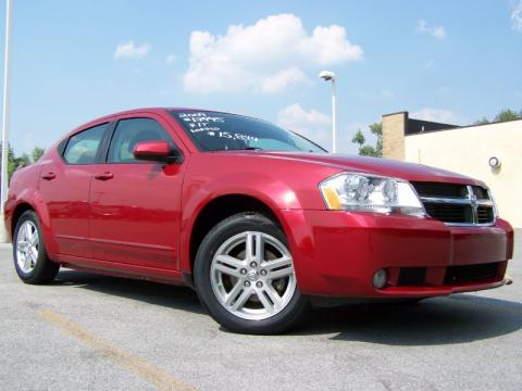 Inferno Red Crystal Pearl Dodge Avenger SXT.  Click to enlarge.