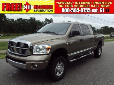 Light Khaki Metallic Dodge Ram 2500 Laramie Mega Cab 4x4.  Click to enlarge.