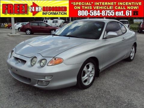 Super Silver Hyundai Tiburon .  Click to enlarge.