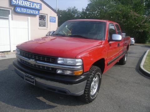Victory Red Chevrolet Silverado 1500 LS Extended Cab 4x4.  Click to enlarge.