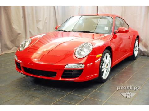 Guards Red Porsche 911 Carrera Coupe.  Click to enlarge.