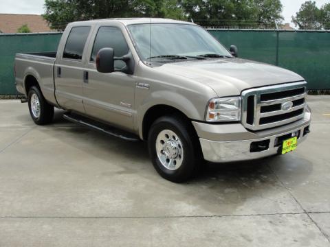 Arizona Beige Metallic Ford F250 Super Duty XLT Crew Cab.  Click to enlarge.