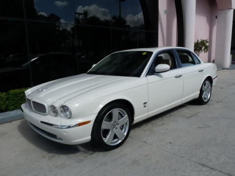 Porcelain White Jaguar XJ XJR.  Click to enlarge.