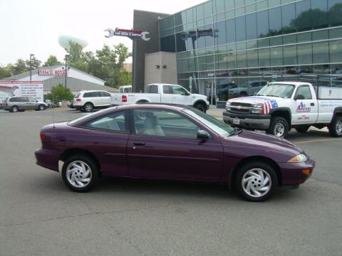 Dark Purple Chevrolet Cavalier Coupe.  Click to enlarge.