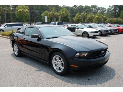 Black Ford Mustang V6 Coupe.  Click to enlarge.