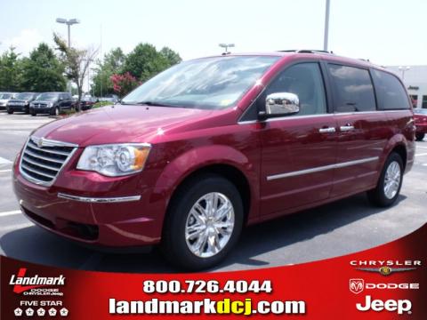Deep Cherry Red Crystal Pearl Chrysler Town & Country Limited.  Click to enlarge.