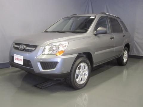 Steel Silver Kia Sportage LX V6 4x4.  Click to enlarge.