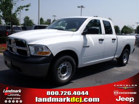 Stone White Dodge Ram 1500 ST Quad Cab.  Click to enlarge.
