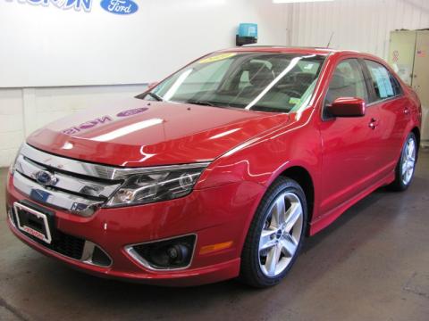 Red Candy Metallic Ford Fusion Sport.  Click to enlarge.