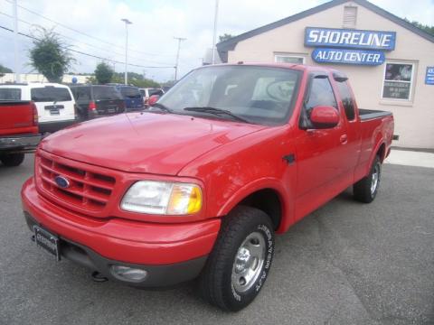 Bright Red Ford F150 XL Sport SuperCab 4x4.  Click to enlarge.