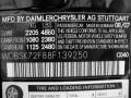 Mercedes-Benz Color Code 040 Black #30