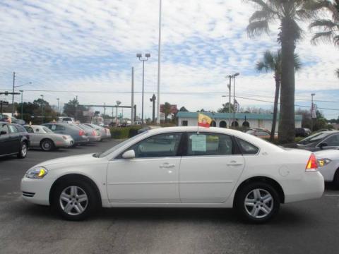White Chevrolet Impala LS.  Click to enlarge.