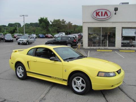 Zinc Yellow Ford Mustang V6 Coupe.  Click to enlarge.