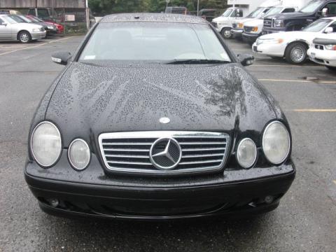Black Mercedes-Benz CLK 320 Coupe.  Click to enlarge.