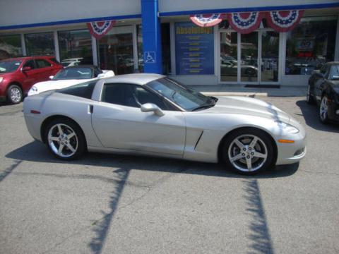 Machine Silver Metallic Chevrolet Corvette Coupe.  Click to enlarge.