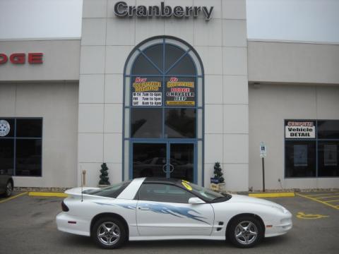 Arctic White Pontiac Firebird Trans Am Coupe.  Click to enlarge.