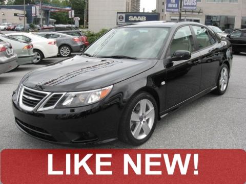 Black Saab 9-3 2.0T Sport Sedan.  Click to enlarge.