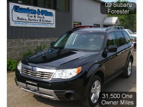 Obsidian Black Pearl Subaru Forester 2.5 X Premium.  Click to enlarge.