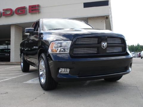 Brilliant Black Crystal Pearl Dodge Ram 1500 Sport Quad Cab.  Click to enlarge.