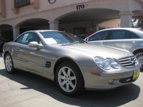 Pewter Silver Metallic Mercedes-Benz SL 500 Roadster.  Click to enlarge.