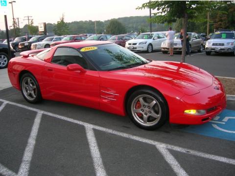 Torch Red Chevrolet Corvette Coupe.  Click to enlarge.