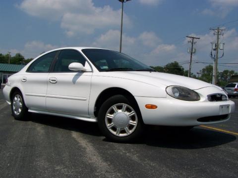 Vibrant White Mercury Sable GS Sedan.  Click to enlarge.