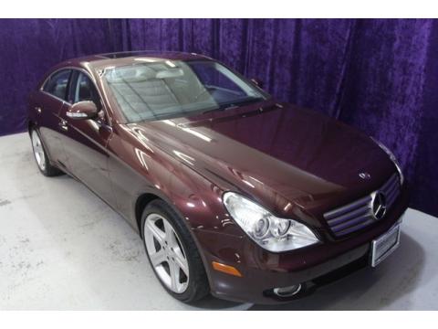 Bordeaux Red Metallic Mercedes-Benz CLS 500.  Click to enlarge.