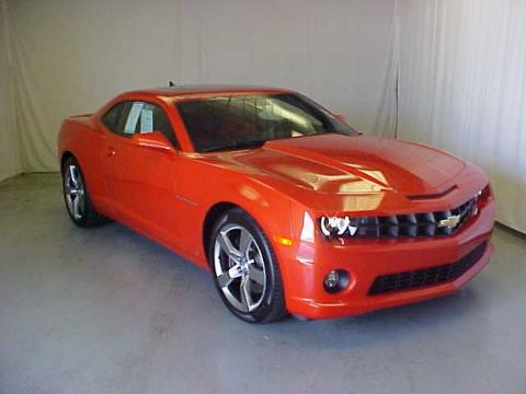 Inferno Orange Metallic Chevrolet Camaro SS/RS Coupe.  Click to enlarge.