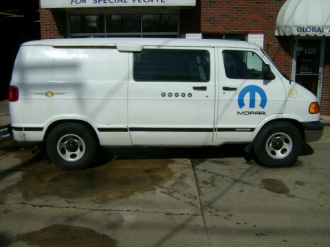 Bright White Dodge Ram Van 1500 Cargo.  Click to enlarge.