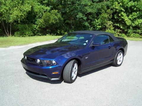 Kona Blue Metallic Ford Mustang GT Convertible.  Click to enlarge.