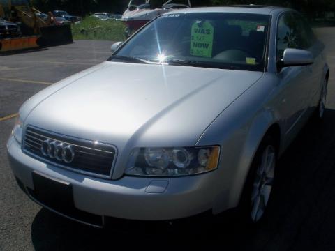 Light Silver Metallic Audi A4 3.0 quattro Sedan.  Click to enlarge.