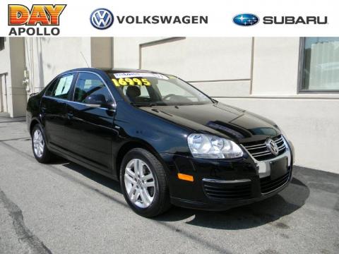 Black Volkswagen Jetta Wolfsburg Edition Sedan.  Click to enlarge.