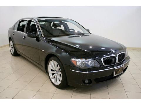 Black Sapphire Metallic BMW 7 Series 750Li Sedan.  Click to enlarge.