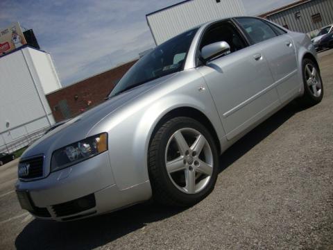 Light Silver Metallic Audi A4 3.0 quattro Sedan.  Click to enlarge.