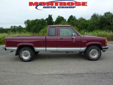 Medium Cabernet Red Metallic Ford Ranger XLT Extended Cab 4x4.  Click to enlarge.