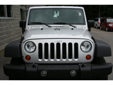 Bright Silver Metallic Jeep Wrangler X 4x4.  Click to enlarge.