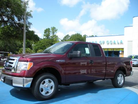 Royal Red Metallic Ford F150 XLT SuperCab.  Click to enlarge.