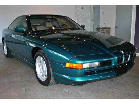 Laguna Green Metallic BMW 8 Series 850i Coupe.  Click to enlarge.