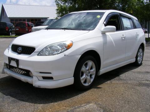 Super White Toyota Matrix XR.  Click to enlarge.