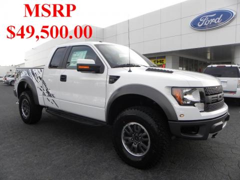 Oxford White Ford F150 SVT Raptor SuperCab 4x4.  Click to enlarge.
