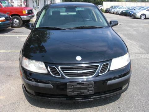 Black Saab 9-3 Linear Sport Sedan.  Click to enlarge.