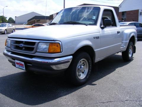 Silver Metallic Ford Ranger XLT Regular Cab.  Click to enlarge.