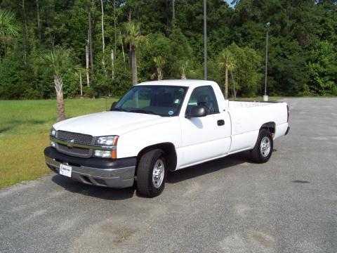 Summit White Chevrolet Silverado 1500 Regular Cab.  Click to enlarge.