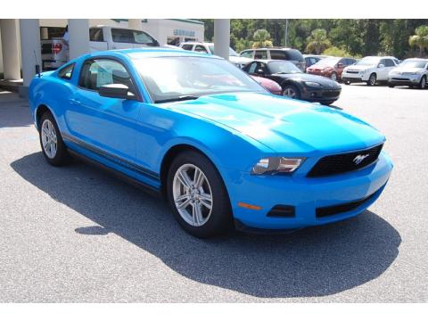 Grabber Blue Ford Mustang V6 Coupe.  Click to enlarge.